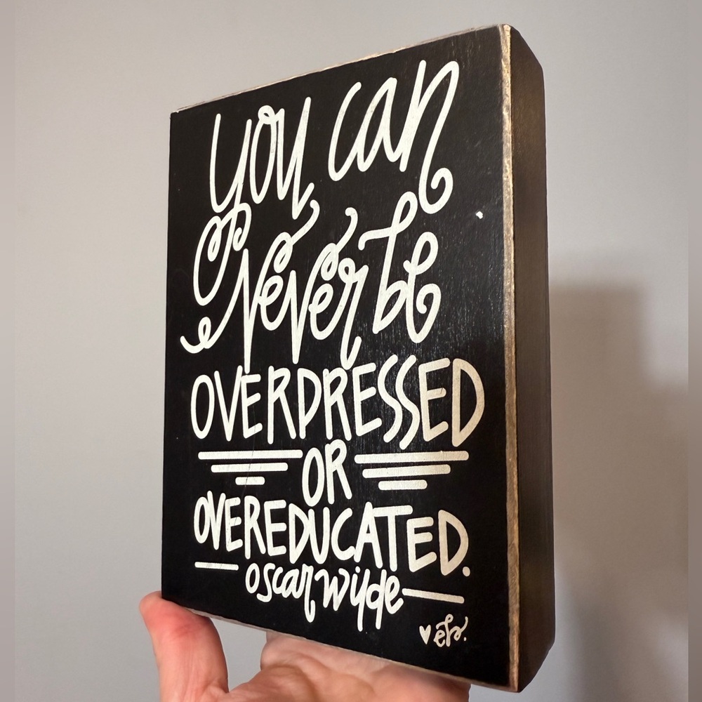 Sold Black and White Quote Wall Art